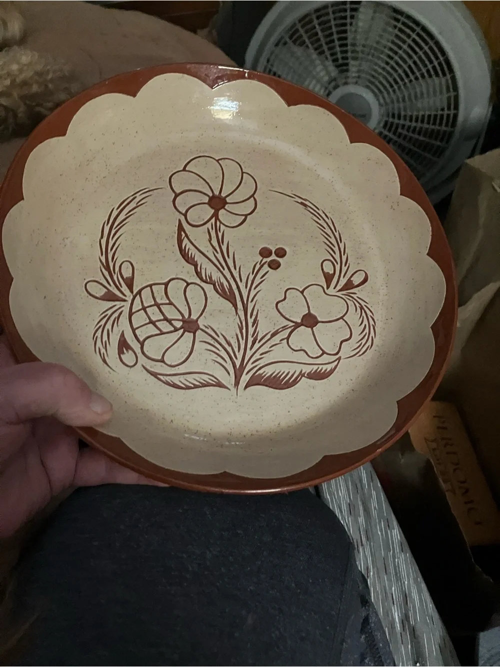 Handmade Shoofly Pie Plate - Picture 4 of 7